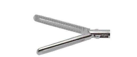 Pinça de apreensão fenestrada para intestino