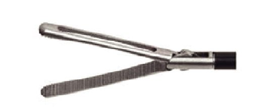 Pinça de apreensão dentada para intestino