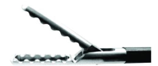 Pinça de apreensão simples ação dentes ondulados
